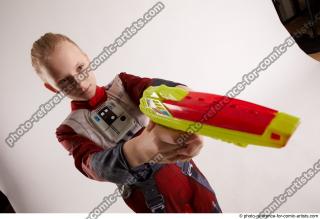 DENISA PILOT STANDING POSE WITH GUN